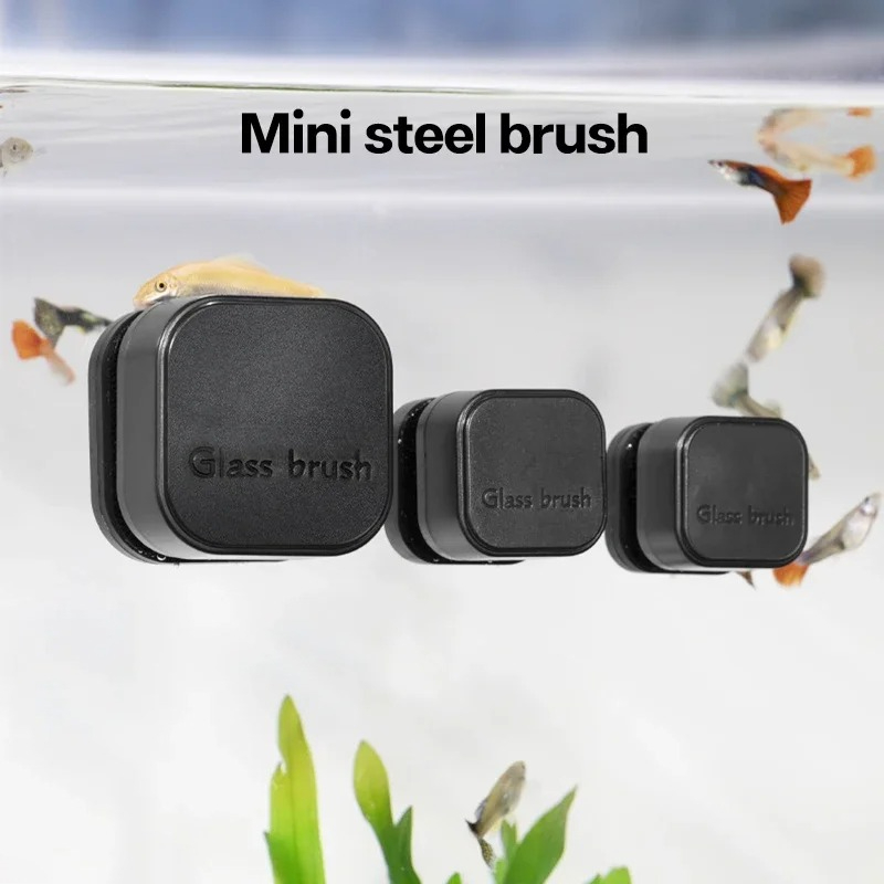 Planted Aquarium Cleaning - Mini cepillo magnético cuadrado, limpiador de