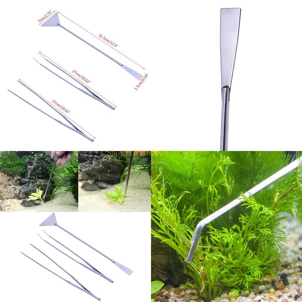 Planted Aquarium Cleaning Kit - Paquete 3 pinzas para acuario, herramientas