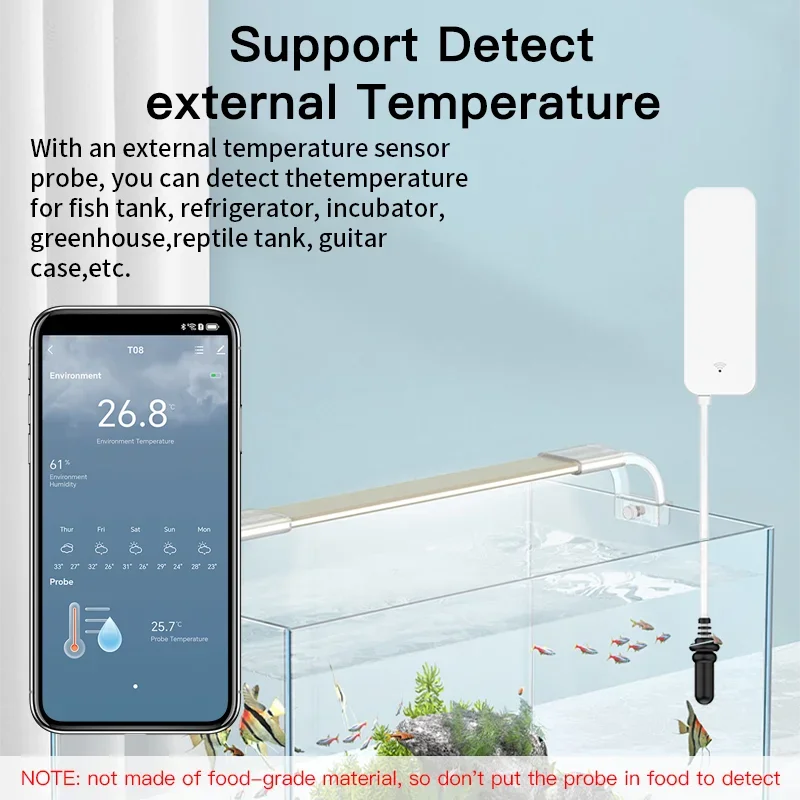 Sensor de temperatura y humeda - Aquarium Plant Original reseña y precio