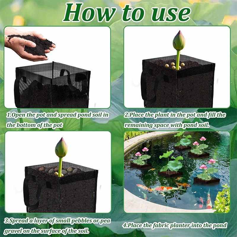4 Cestas de malla negras para  - Aquarium Plant Original reseña y precio