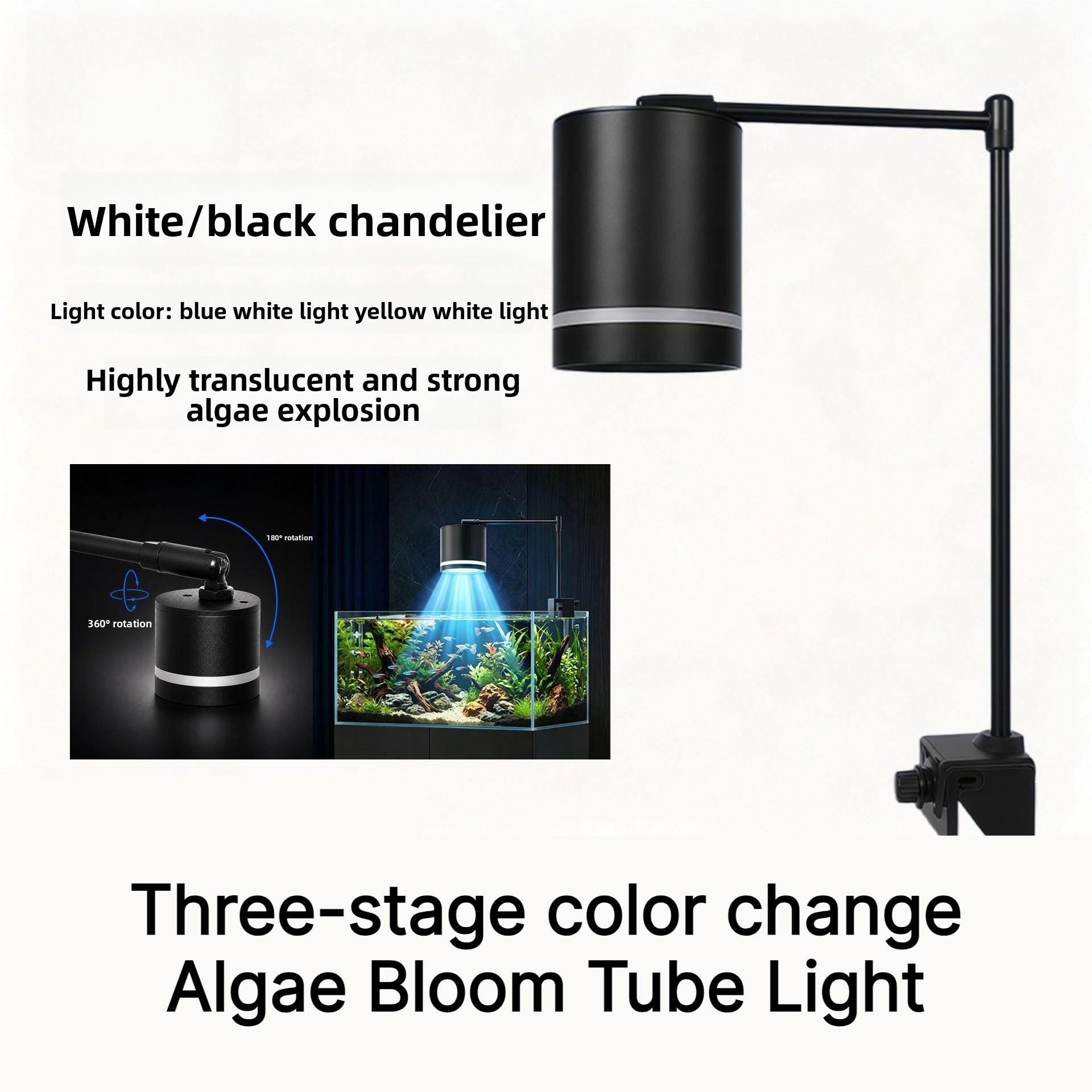 Lámpara LED colgante para acua - Planted Aquarium Algae reseña y precio