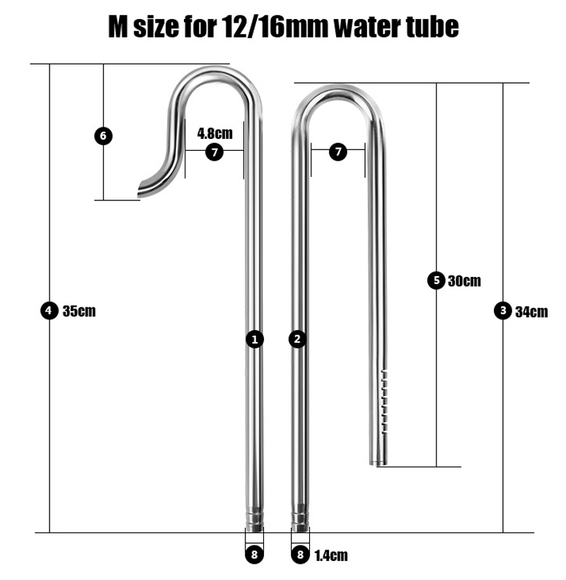 Mufan-tubo de lirio de acero i - Planted Aquarium Ada reseña y precio