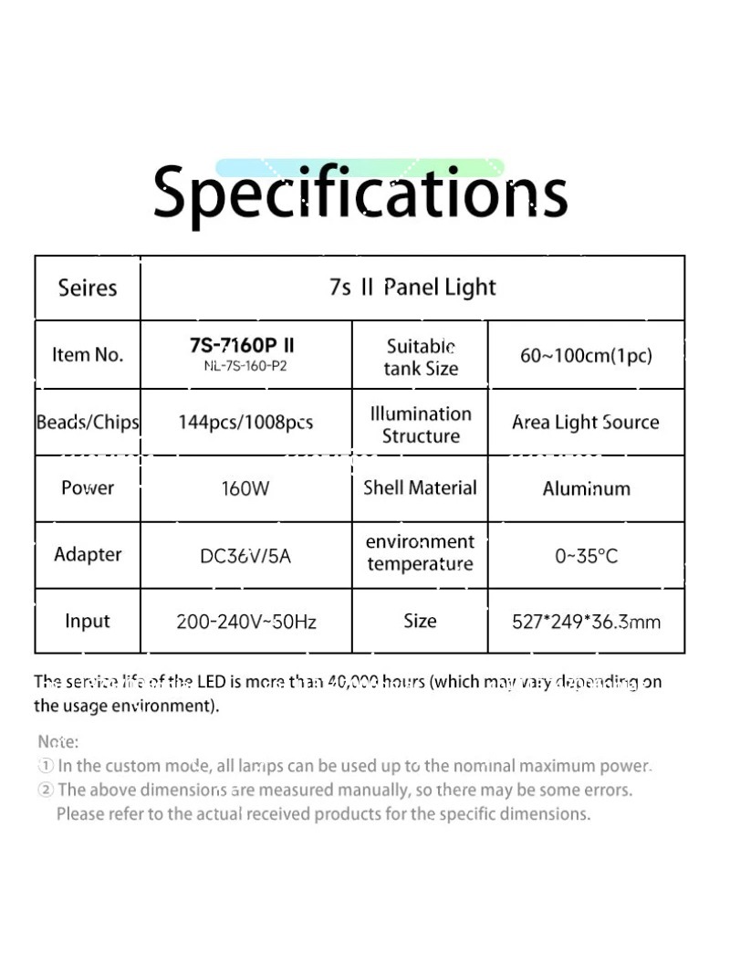 Luz LED para Acuario de 160W R - Aquarium Plant Original reseña y precio